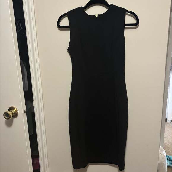 Calvin Klein Dresses & Skirts - Calvin Klein Women's Black Sleeveless Scuba Sheath Dress Size 2